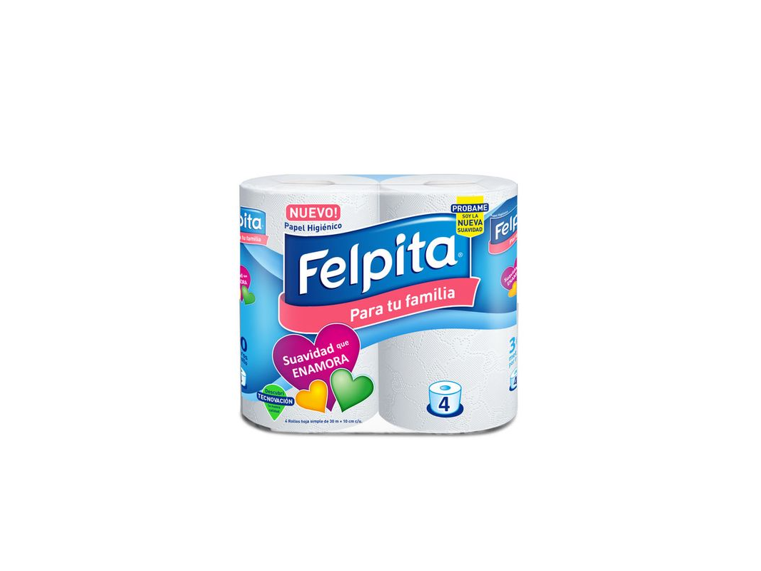 Felpita ph x 4 rollos 30 metros.