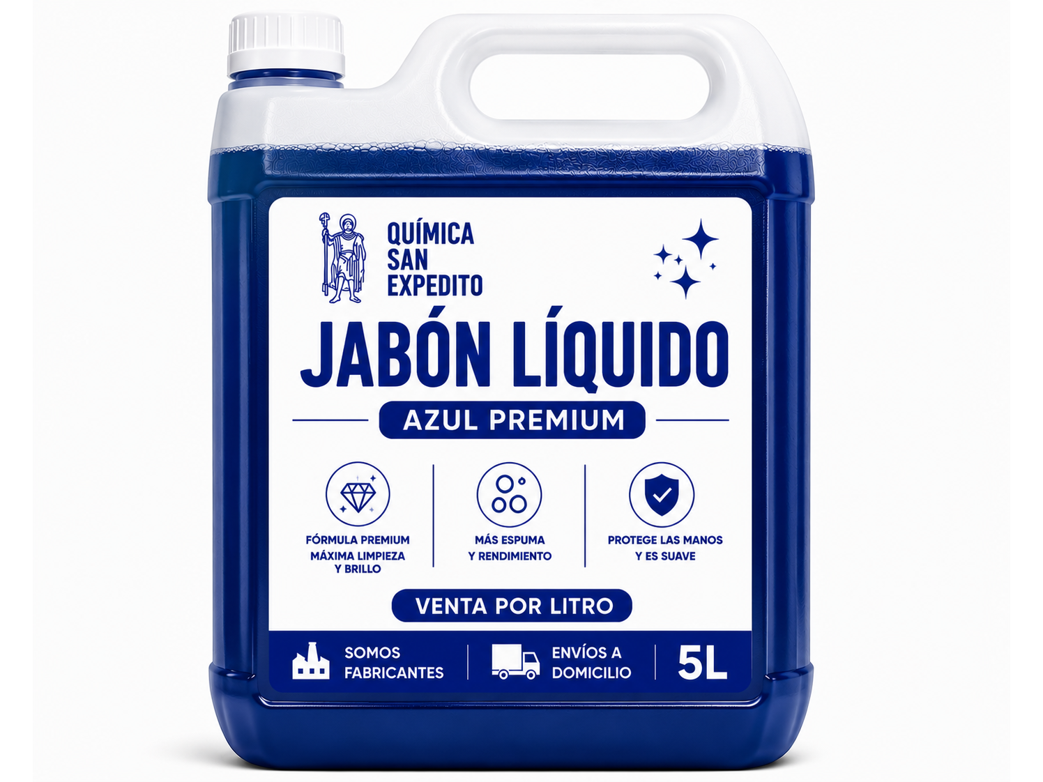 Jabón líquido azul premiun
