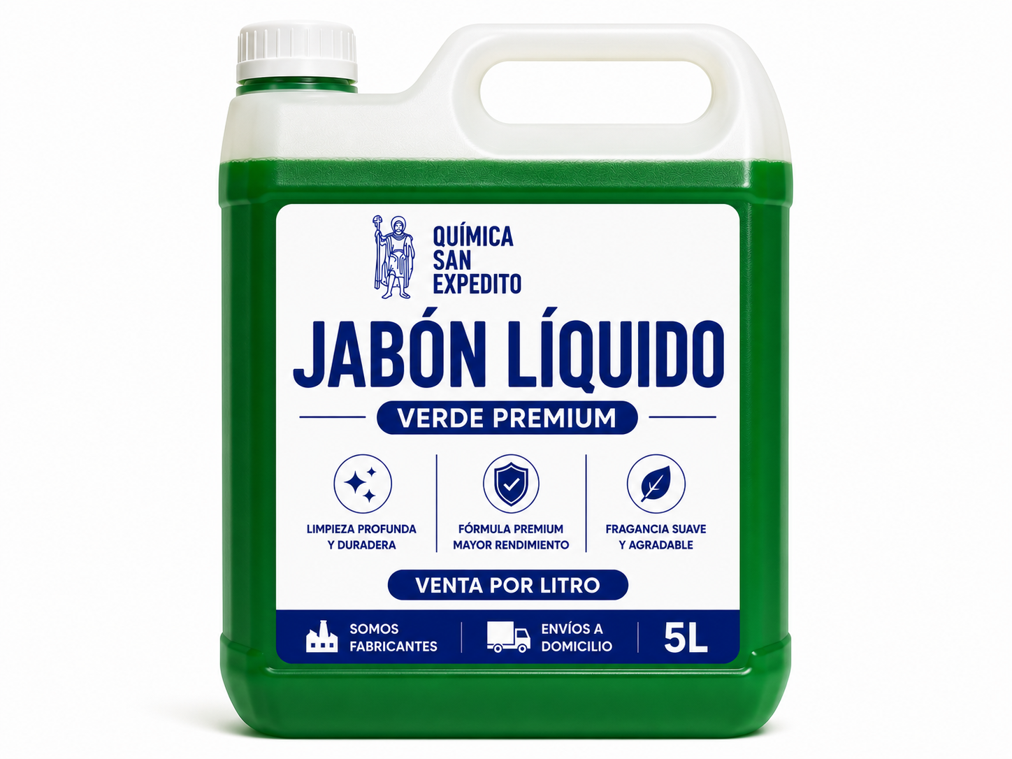 Jabón líquido verde premiun