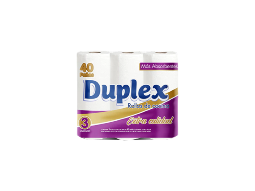Duplex premiun x3 rollos (120 paños)