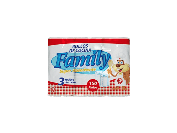 Family x3 rollos (150 paños)