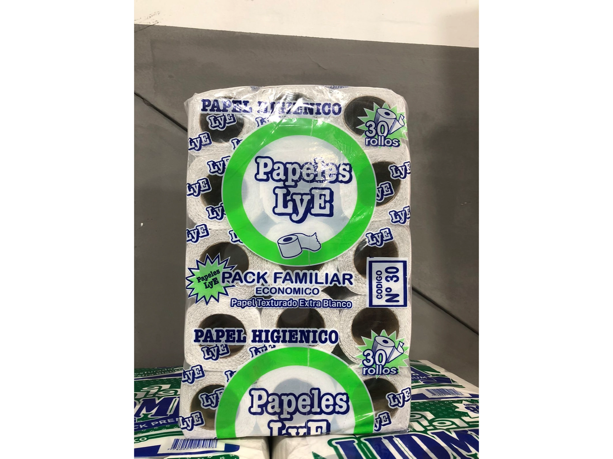 Papel higienico LyE cod 30.
