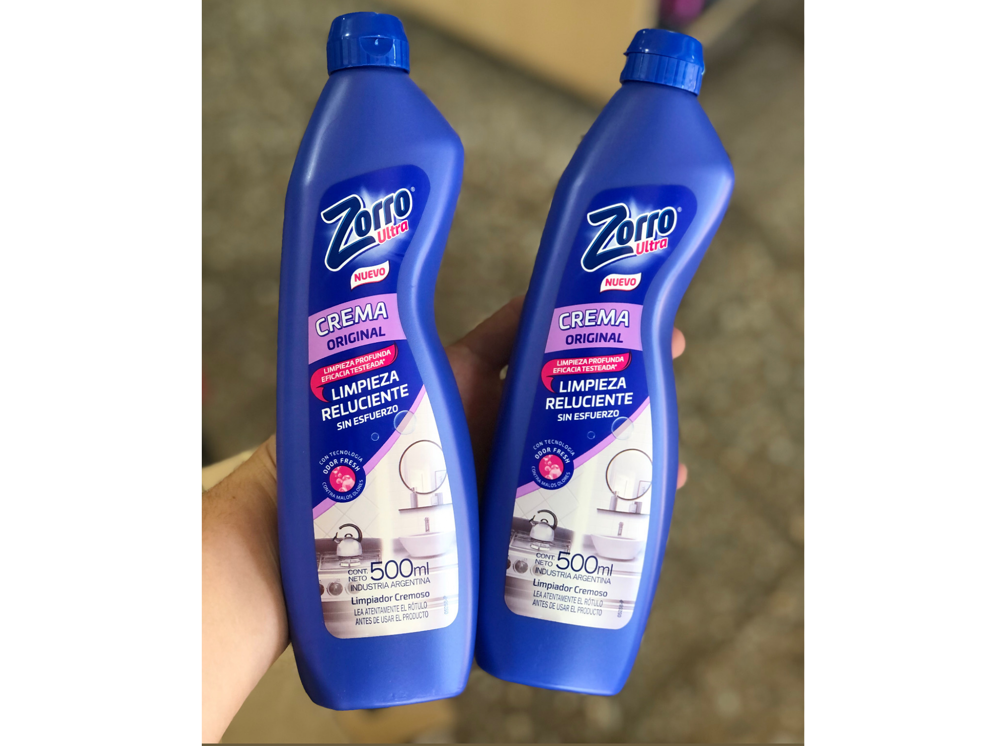 Zorro limpiador cremoso
