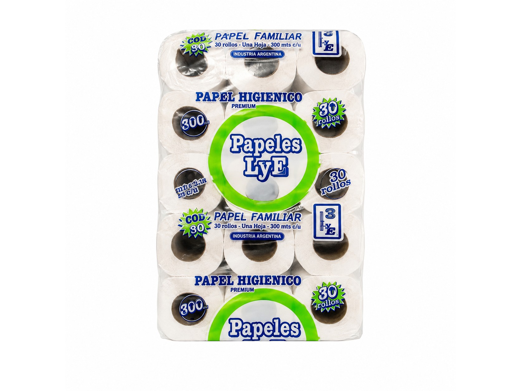 Papel higienico LyE cod 80