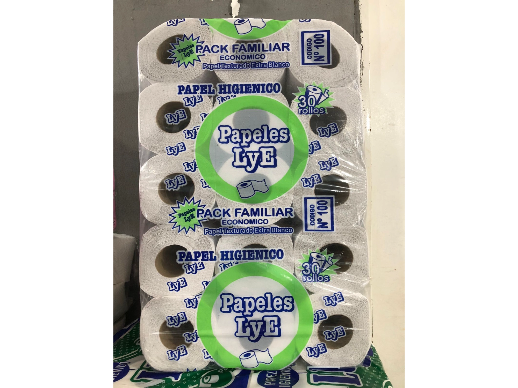 Papel higienico LyE cod 100