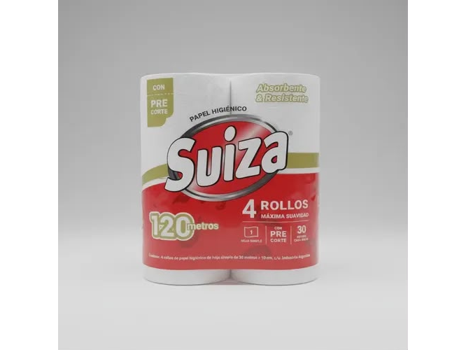 Suiza ph x 4 rollos 30 metros.