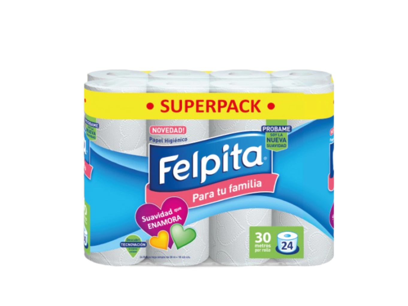 Felpita ph x 24 rollos 30 metros.
