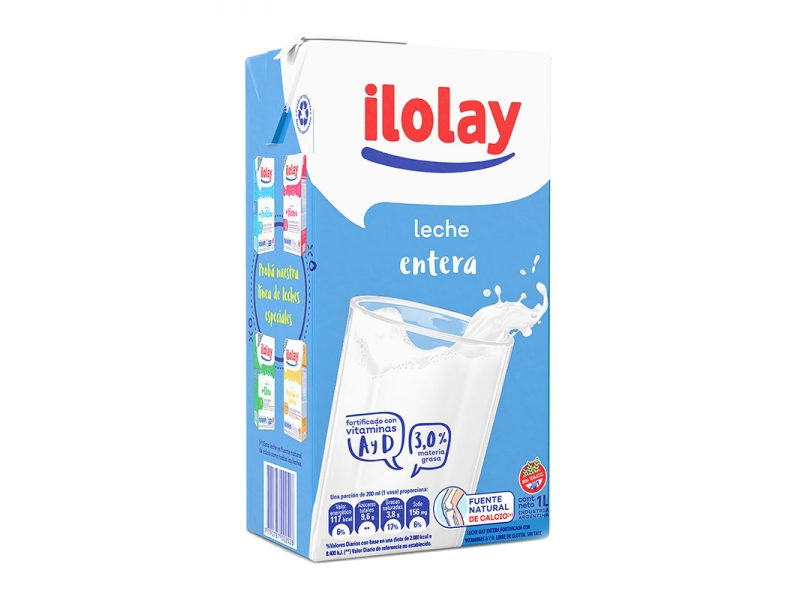 LECHE LARGA VIDA ENTERA X 1 LT ILOLAY