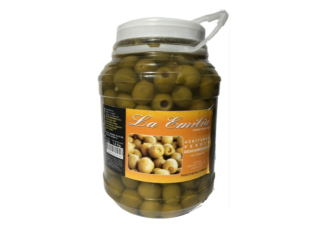 ACEITUNA VERDE DESCAROZADA X 1,6 KG