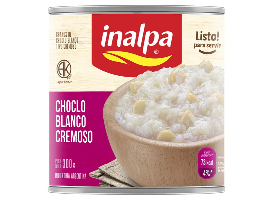 CHOCLO CREMOSO BLANCO INALPA X 300 G