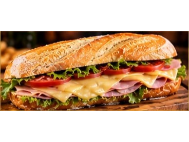 SANWICH JAMON Y QUESO COMPLETO