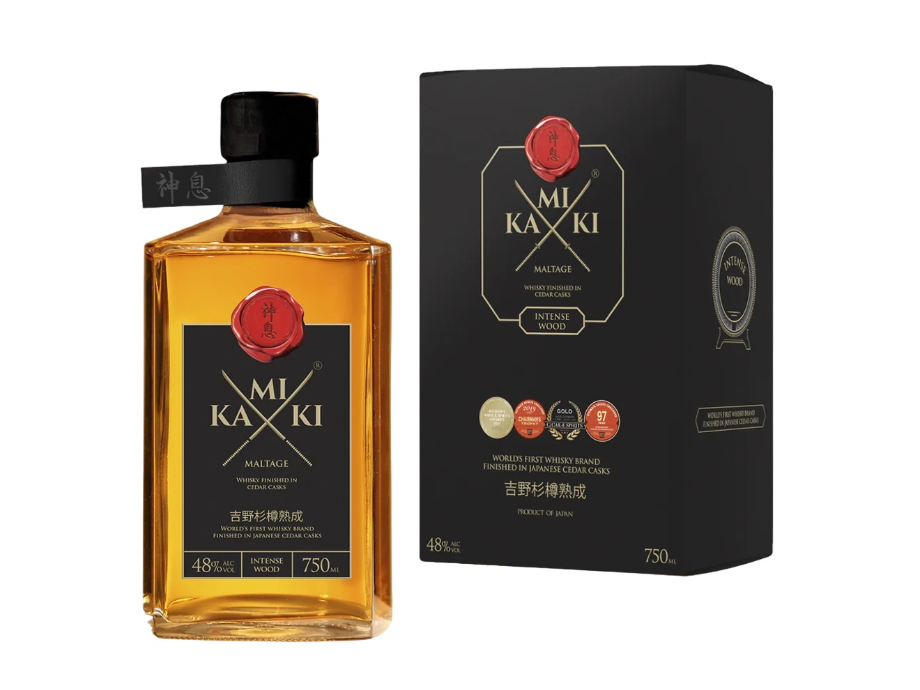 Whisky KAMIKI Maltage - 750ml - Intense Wood