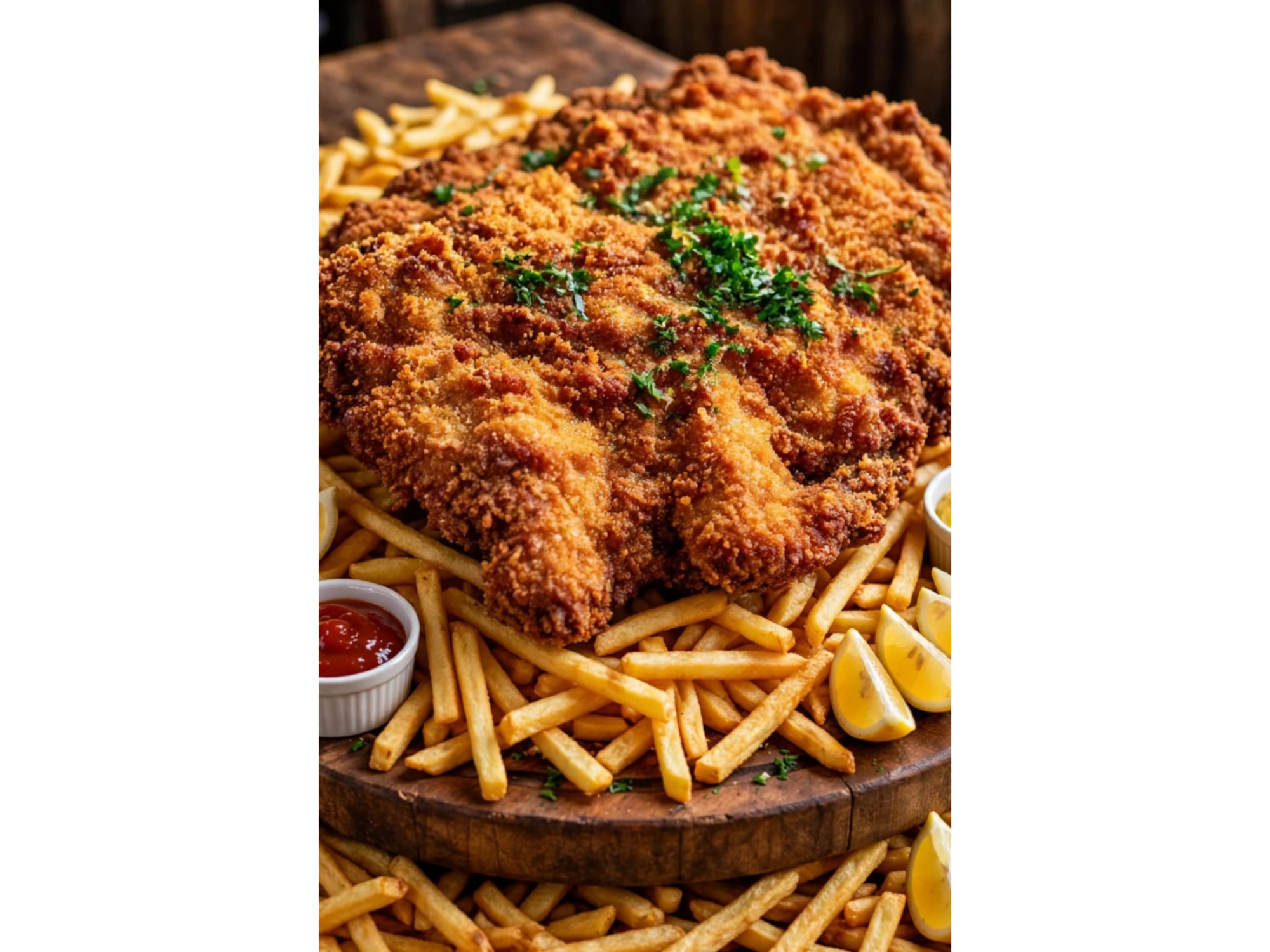 MILANESA XXL  (COMEN 2/3) + FRITAS