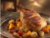 Pollo asado c/ Papas/Batatas/Zapallo