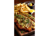 Milanesa XXL Fugazzetta + Papas Fritas (comen 2/3)