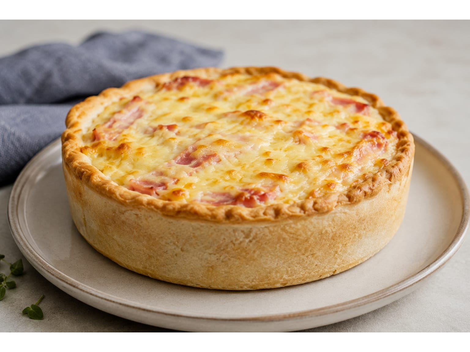Tarta de Jamon y Queso Individual