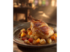 POLLO ASADO C/ PAPAS HORNEADAS