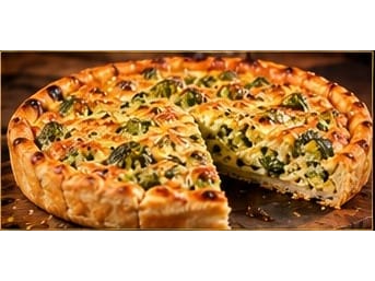 TARTA IND. BROCOLI Y MUZZARELLA