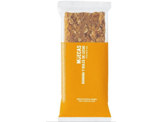 BARRA MUECAS BANANA Y DULCE DE LECHE