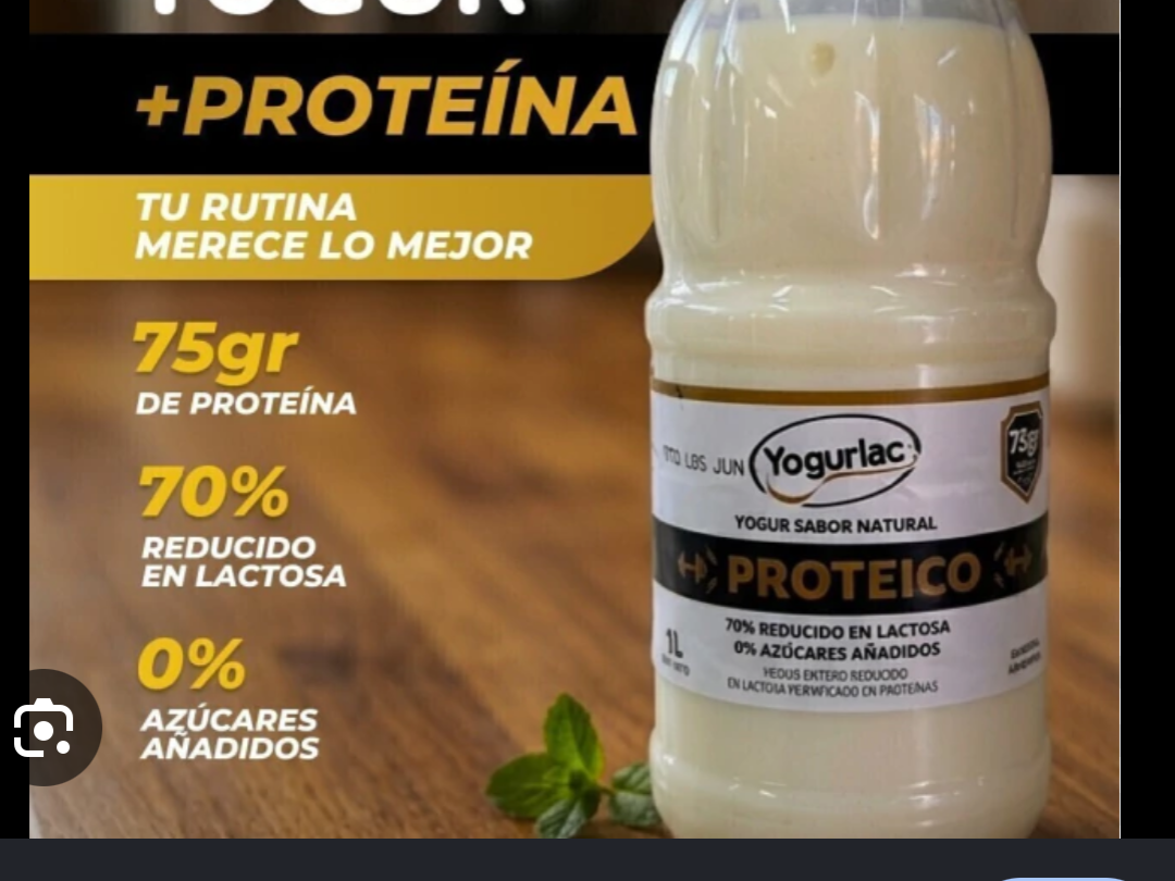 Yogurt proteico natural (1 litro )