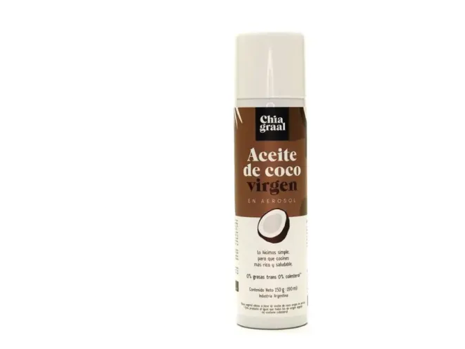 Aceite de Coco Aerosol Prensado en Frío Chia Graal x 190ml