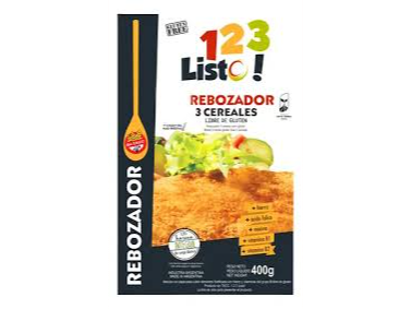 1-2-3 Listo Rebozador 3 Cereales Sin Gluten x400g