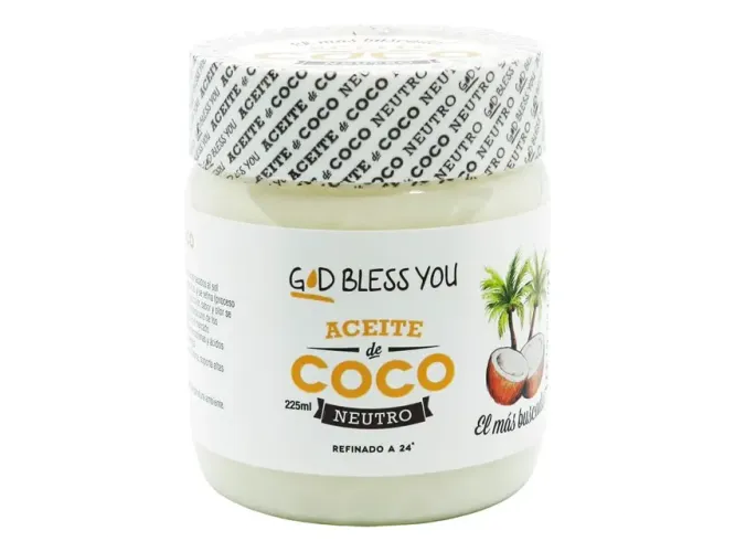Aceite de Coco RBD Sabor Neutro God Bless You x 225ml
