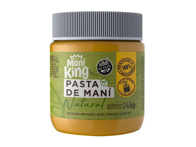 Pasta de Maní Natural Maní King x 245g