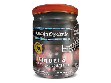Mermelada Dietética de Ciruela con Stevia Cuarto Creciente x 280g