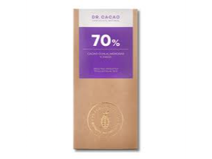 Dr. Cacao Chocolate 70% Almendras y Coco x 50g