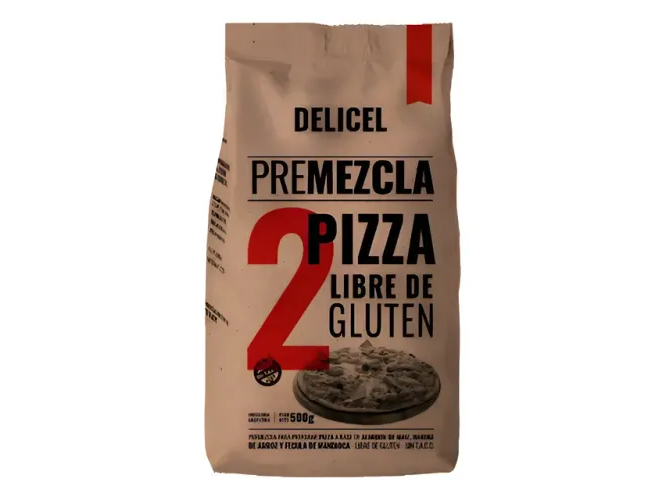 Premezcla 2 Pizzas Libre de Gluten x500g