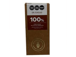 Dr. Cacao Chocolate 100% Puro Cacao Sin Azúcar x 50g