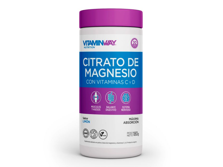 CITRATO DE MAGNESIO frasco x 180g sabor limón