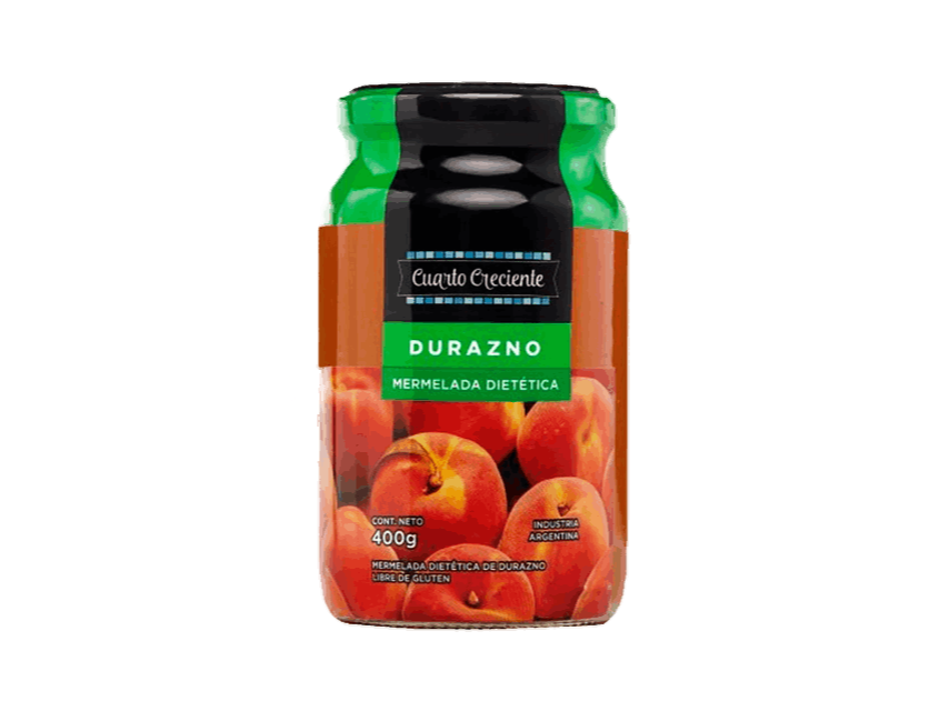 Mermelada Dietética de Durazno con Semillas Cuarto Creciente x 400g