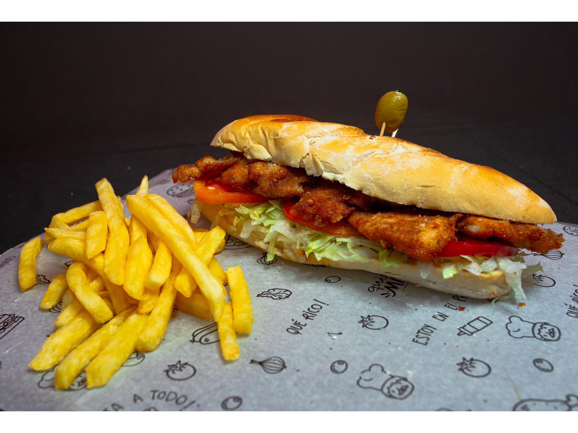 2 milanga de pollo
