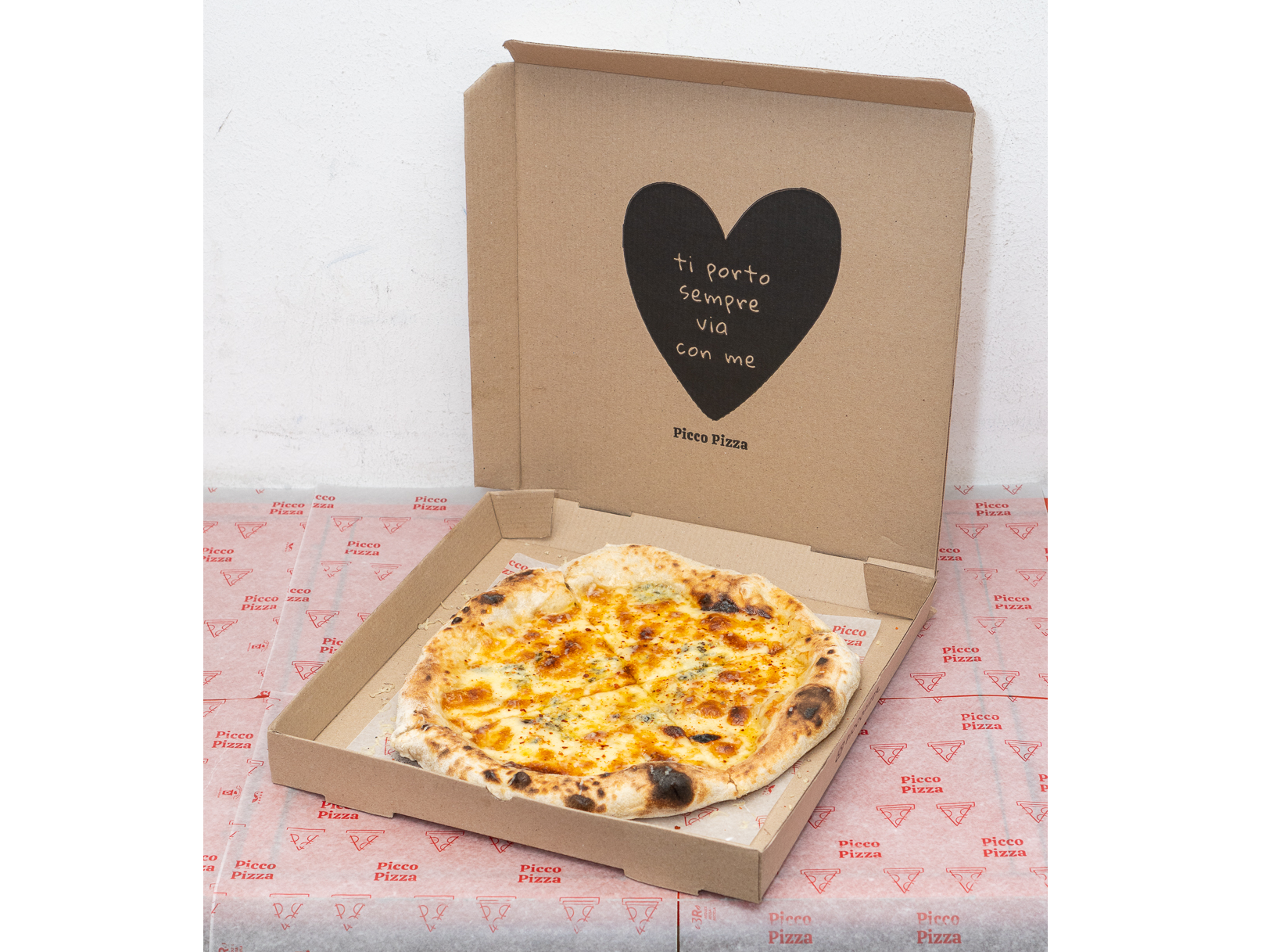 4 quesos + Gaseosa 1/2 lt