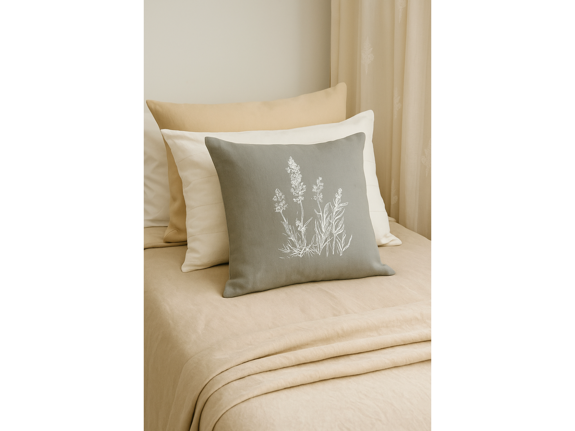 Funda de almohadon estampada