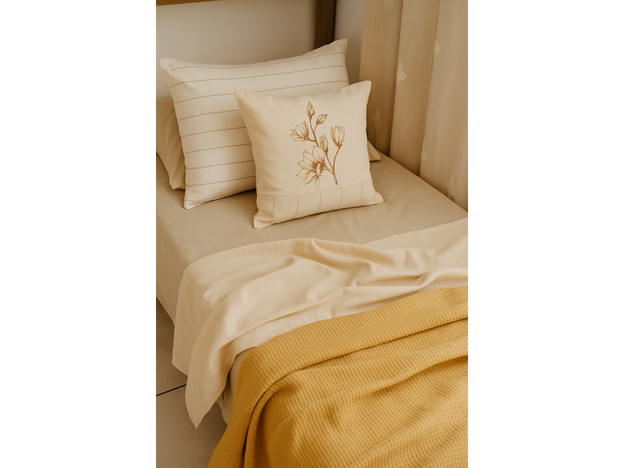 Funda de almohadon estampada