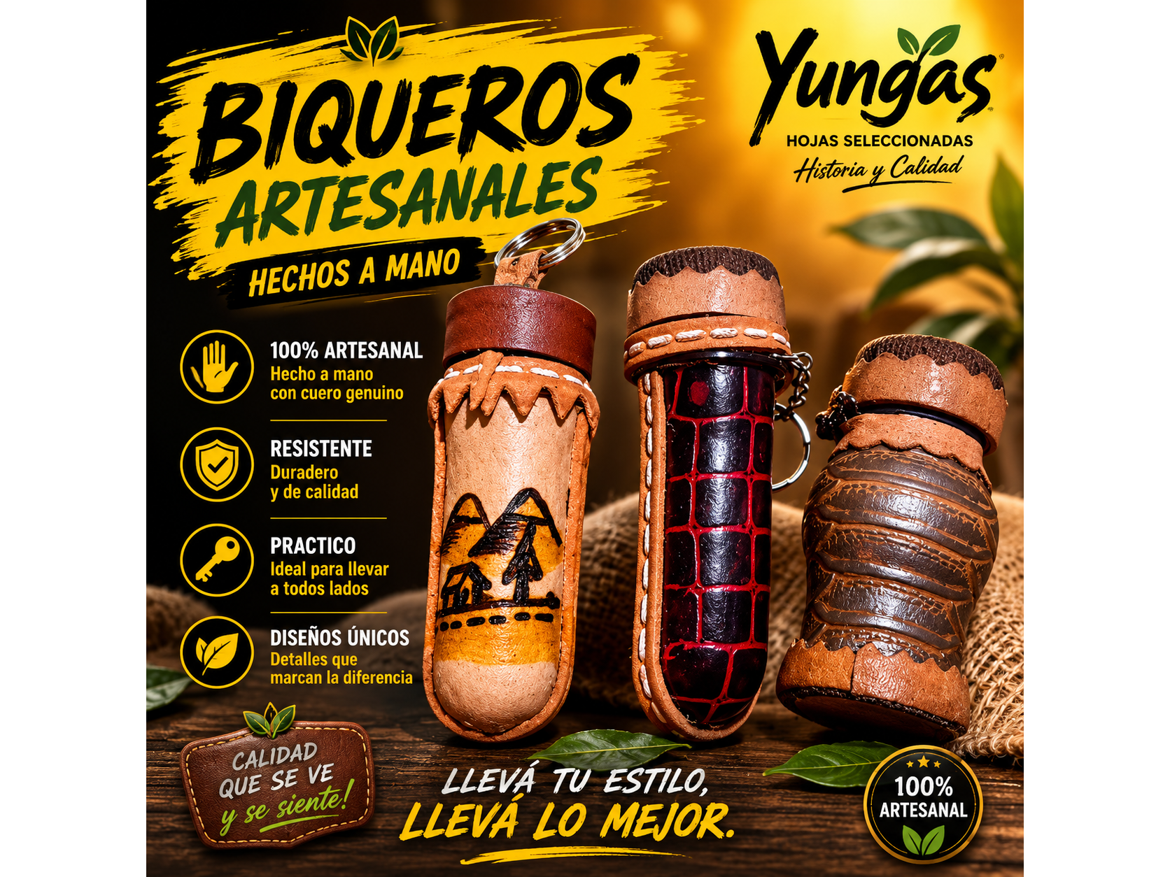 Biqueros artesanales con cuchara