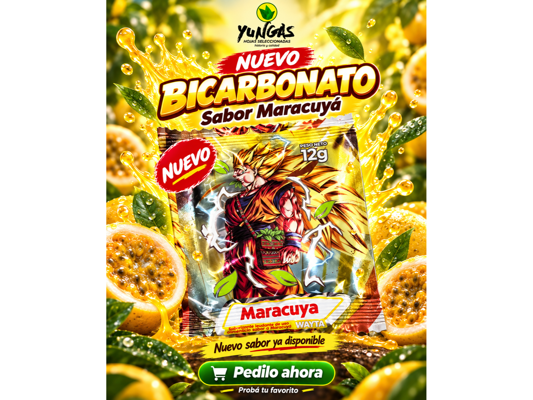 Bicarbonato de maracuyá wayta