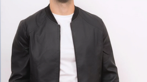 Campera bomber eco_cuero