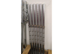 Barra recta cromada 1.5 mts c/topes