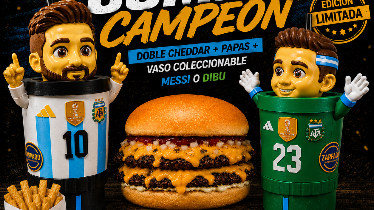 PROMO BURGER + VASO ZARPADO