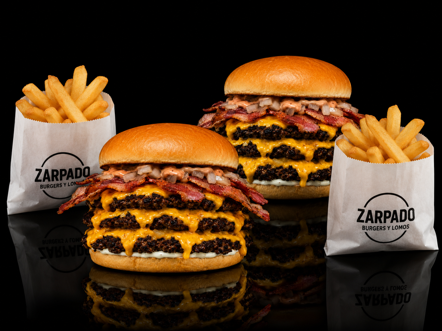 2 TRIPLES BACON CHEDDAR