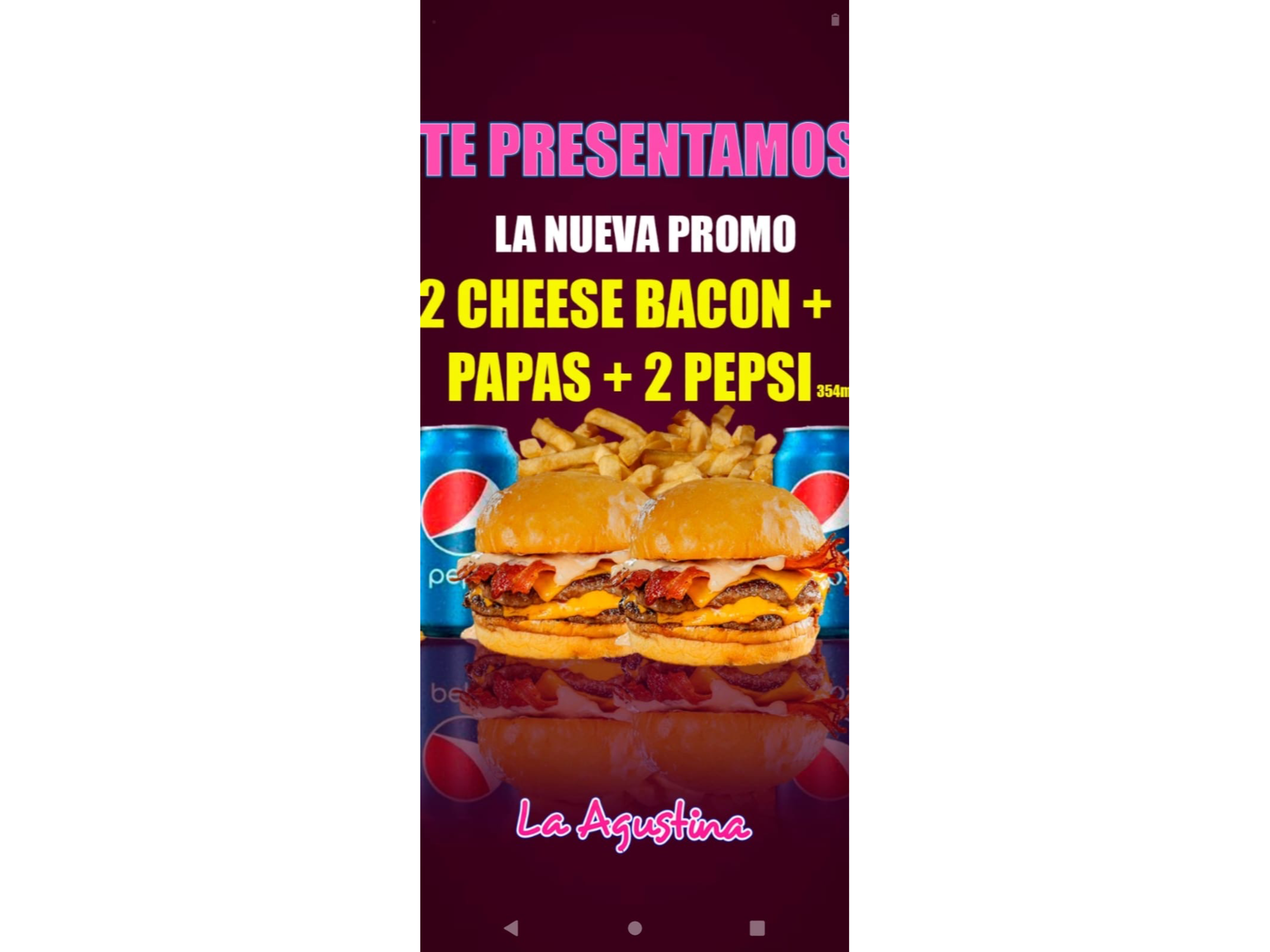 2 cheese beacon mas latas de pepsi gratis