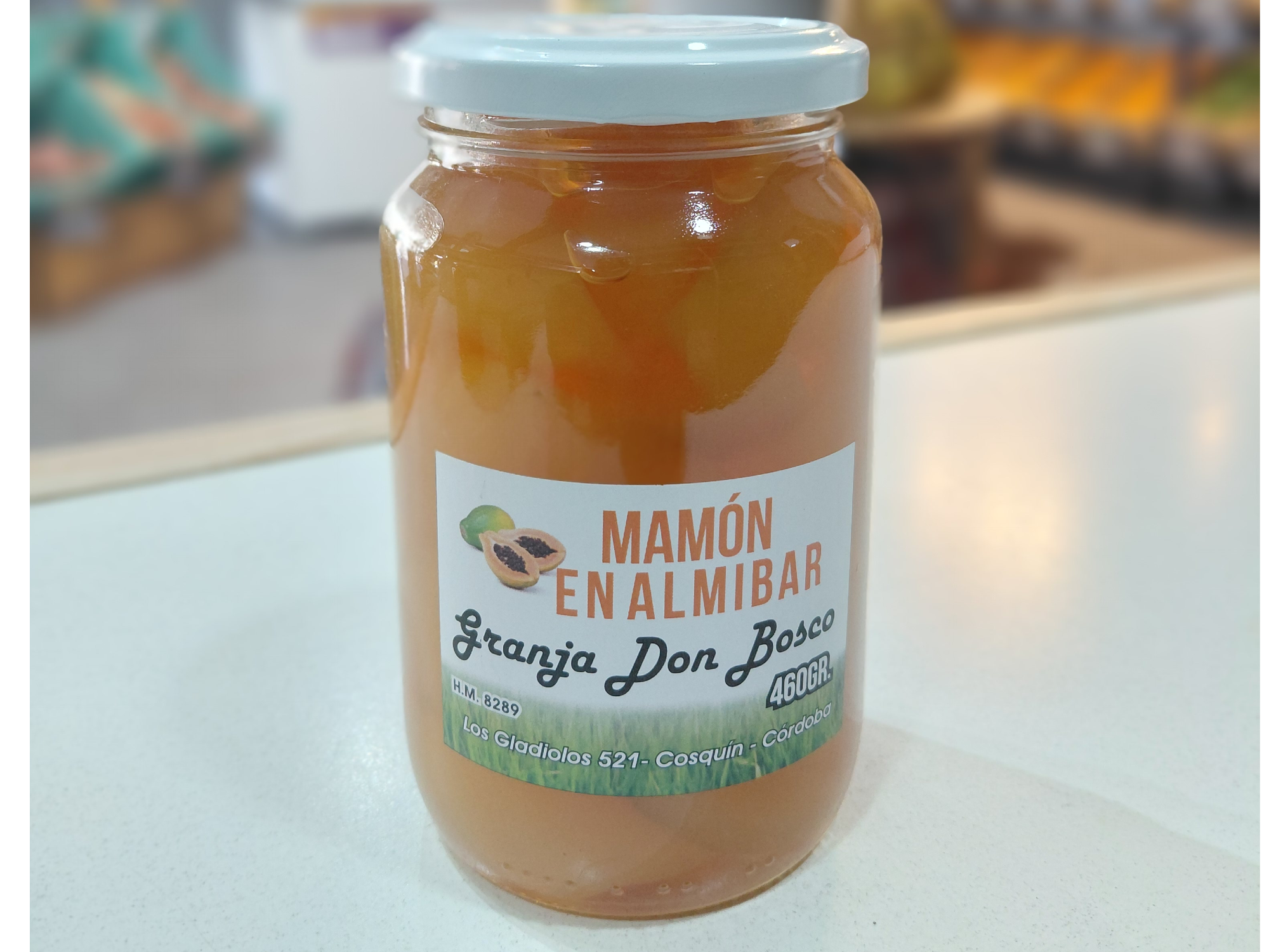 MAMON EN ALMIBAR VIDRIO x 460g