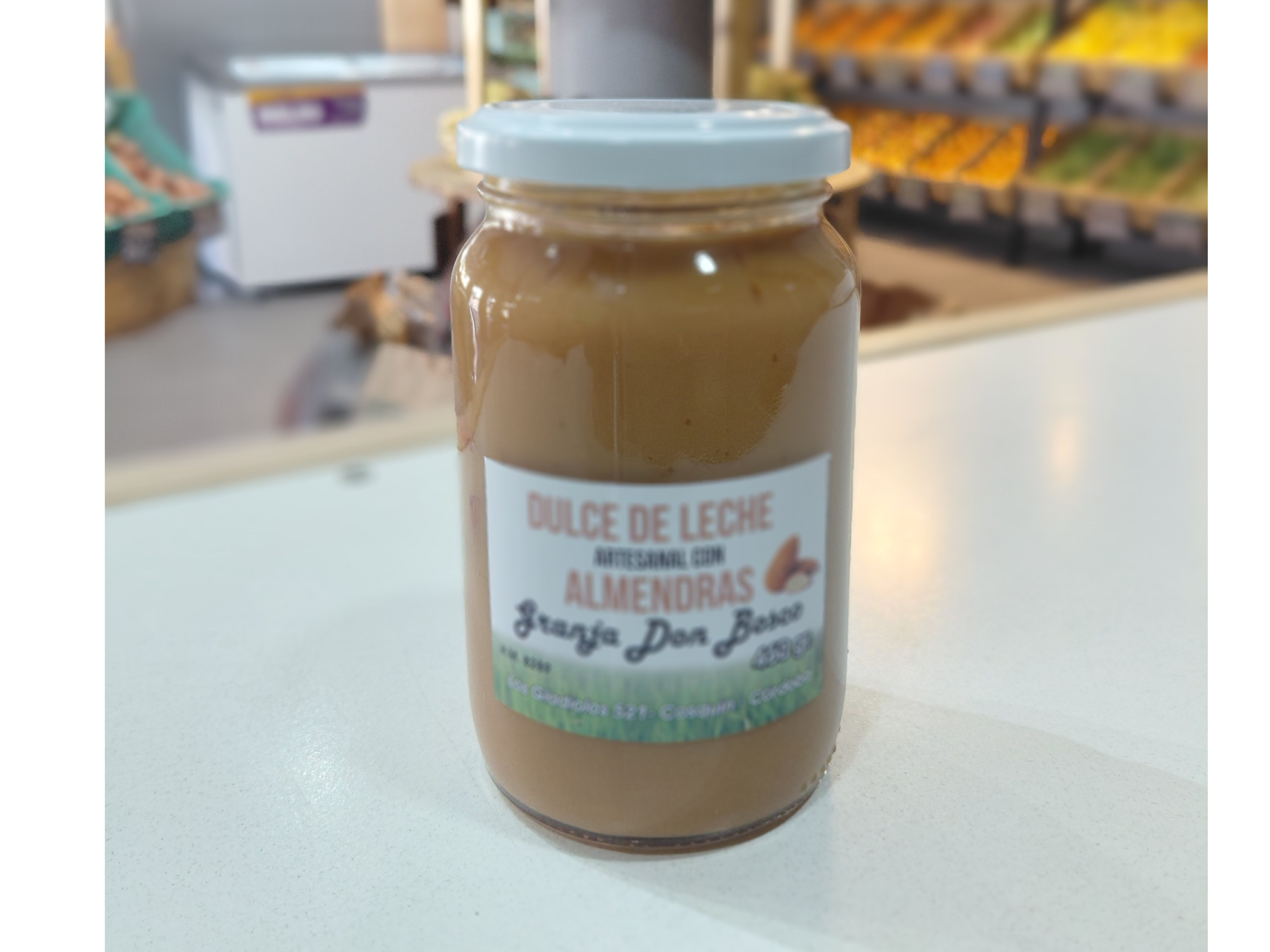 DULCE DE LECHE C/ ALMENDRA VIDRIO x 460g