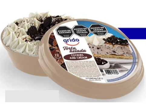 TORTA GRIDO COOKIES AND CREAM