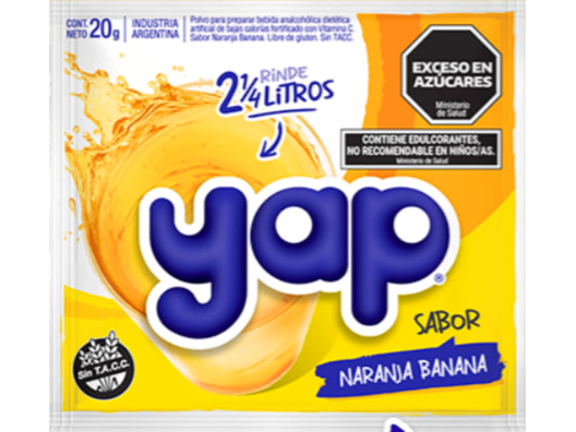 JUGO POLVO YAP NARANJA/BANANA