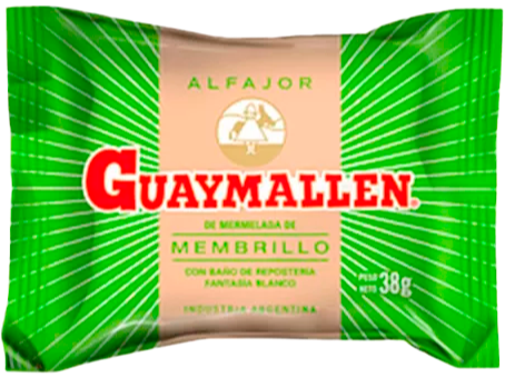 ALFAJOR GUAYMALLEN FRUTA X 38GS.
